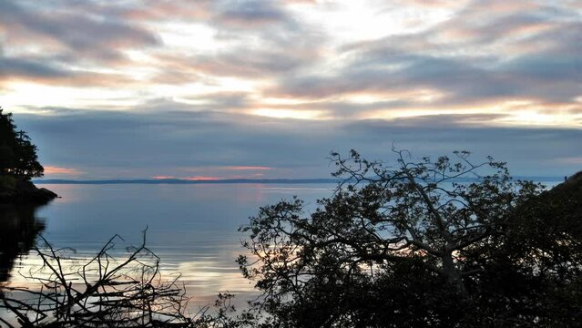 Witnessing the breathtaking sunset at Whiffin Spit, Sooke 