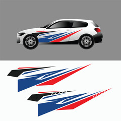 car wrap sticker design vector. car modification stickers