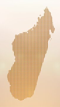 Mobile Vertical Resolution 1080x1920 Pixels, Madagascar Map Opener on Minimal Background, 
Multi Purpose Background Useful for Politics, Elections, Travel, News and Sports Events