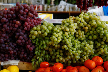 fruits and vegetables at the kiwi market