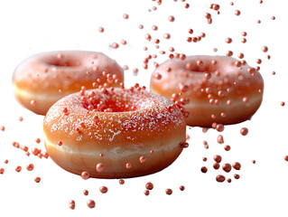 Donuts isolated on white