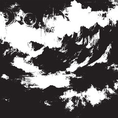 Naklejka premium An EPS vector illustration of a distressed backdrop. It features a grunge texture with an urban feel, characterized by scratches. The design includes a grainy, grungy effect with a dust overlay.