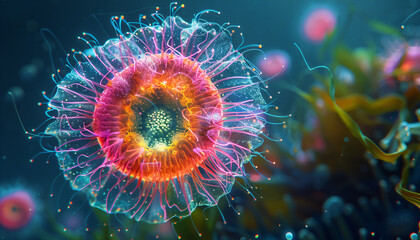 marine phytoplankton - obrazy, fototapety, plakaty