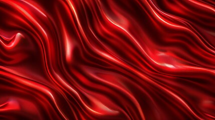 Luxurious red silk fabric with delicate texture, ideal for elegant backgrounds and creative designs