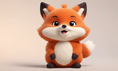Cute kawaii  Red Fox