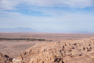 Atacama desert in Chile in sunny day