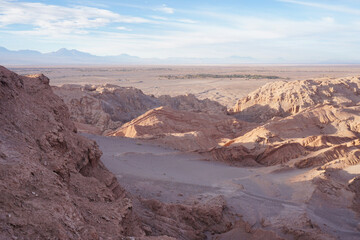 Fototapeta na wymiar Atacama desert in Chile in sunny day