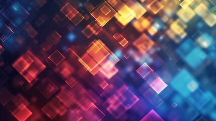 blurred squares abstract techno loop background