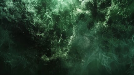 Obraz na płótnie Canvas Mystical green smoke background for artistic design projects and creative concepts