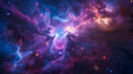 The Universe in Motion, Stars and Nebulae Entwine, A Journey Through the Ethereal Beauty of Space