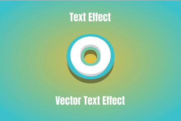 O Letter Logo Effect Mockup