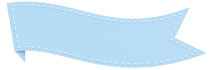 Fototapeta premium Ribbon tag. Price tag. 3D illustration.