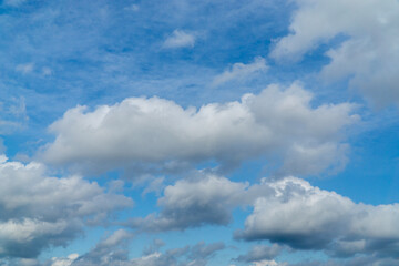 Cloudy Blue Sky, Background Image