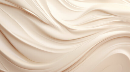 Streaks of creamy cosmetic on white background