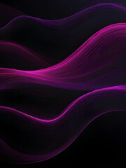 A striking abstract background featuring purple and pink on a black linear wave design with grainy noise and grungy texture. Perfect for adding an edgy, vibrant touch to any project.