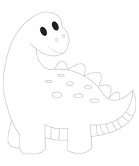 Dinosaur coloring page for kids & adults