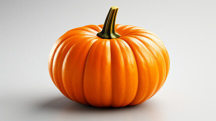 3d rendered photo of pumpkin on a white background, generative ai