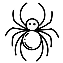 Halloween spider on a white background