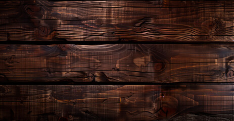 Rich Textured Dark Wood. Detailed dark wooden planks with natural grain and knots.
