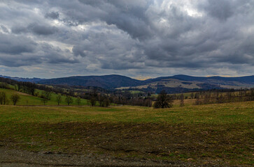 Obraz premium landscape in the czech Jeseniky mountains