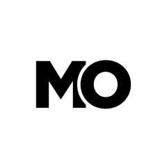 Letter M and O, MO logo design template. Minimal monogram initial based logotype.