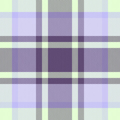 Fuzzy plaid tartan vector, usa fabric check background. Customized texture pattern textile seamless in light and pastel colors.