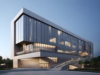 Obraz premium modern building in the city