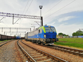 Fototapeta na wymiar Siemens Vectron locomotive