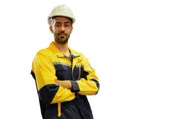 Industrial plant maintenance engineering on transparent background,PNG