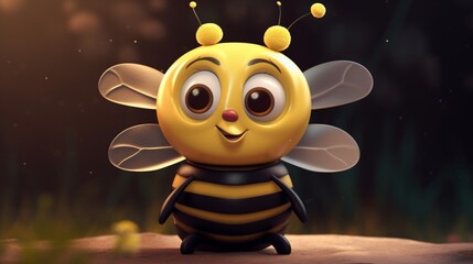 3D cartoon bee