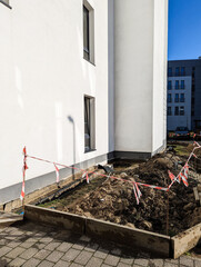 Domestic property foundation groundwork waterproofing
