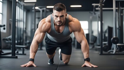 man exercising with dumbbells