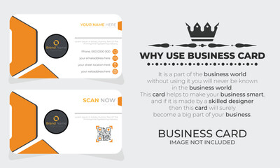 Clean and Modern Easy Editable Business Card Design