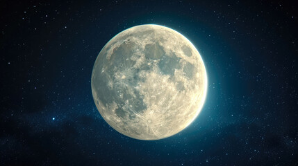 Celestial Brilliance: Full Moon Radiance