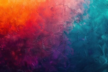 Abstract red blue orange purple green gradient banner vibrant colors grainy background web header poster design