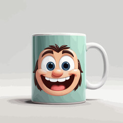 Mug Cartoon Design Very Cool
