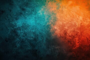 Dark grainy gradient background green orange abstract glowing colors on black backdrop noise texture