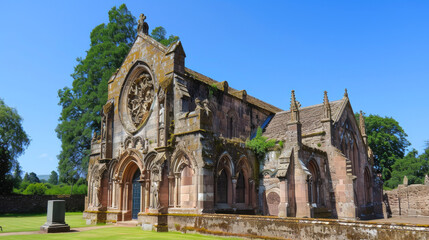 Enchanting Rosslyn Chapel Beneath a Pristine Sky
