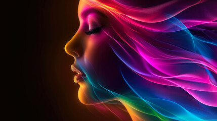 Translucent Beauty Amidst Gradient Bliss