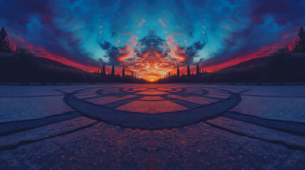 Midnight Mirage: Urban Dreamscape