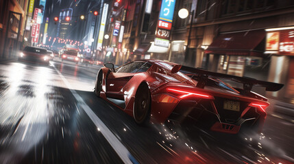 street racing AAA video game gameplay