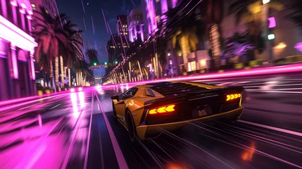 Foto op Plexiglas street racing AAA video game gameplay © Kazmi