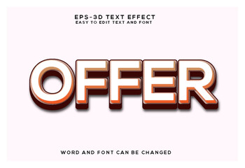 Offer 3d colorful text effect 