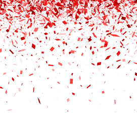 Fototapeta premium Crimson Confetti Cascade