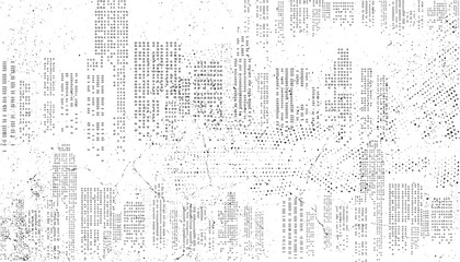 Hand crafted vector texture. Abstract background. Grunge halftone city background. Trendy art. 