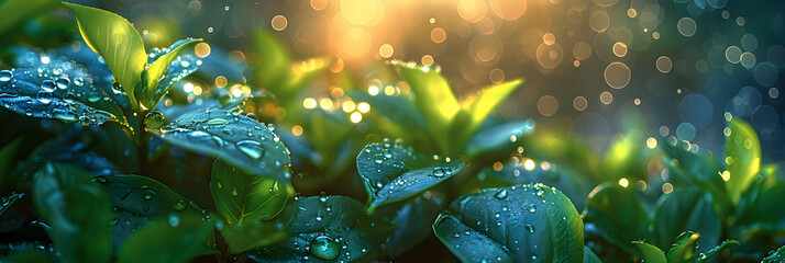 Illustration of Plants in the Rain,
Various environmental technology concepts Resource recycling Recycling society Green technology Sustainable development goals SDGs Wide banners and advertisements
