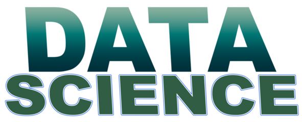 Data Science concept, text, creative, design word, Illustration