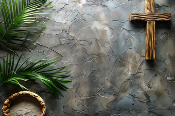 Good Friday Easter Christian Background with copy space for text