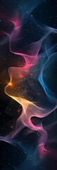Vibrant Color Wave Abstract Background Generative AI