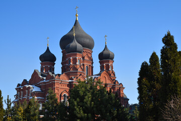 Fototapeta na wymiar Dormition Cathedral in Tula city in Russia